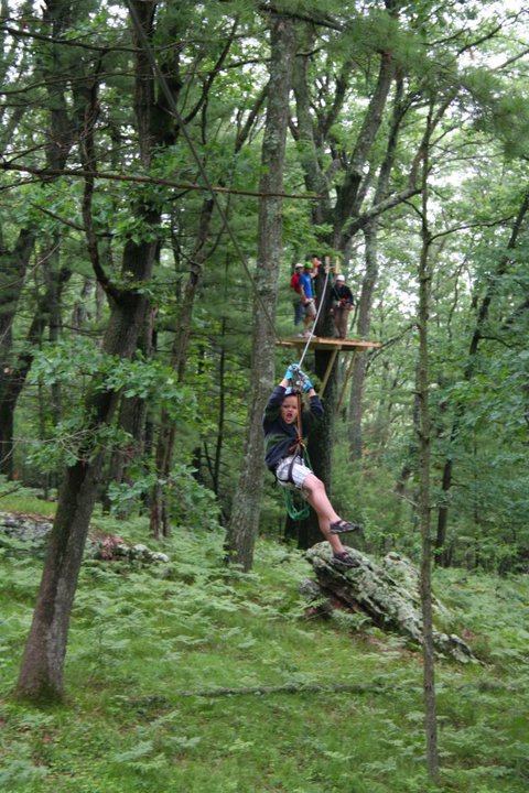 zipline in WI Dells