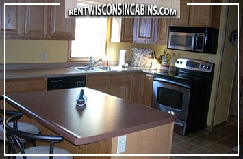 modern kitchen in vacation home