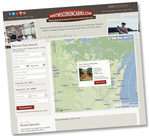 Rent Wisconsin Cabins updated design