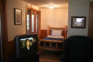 Extra sleeping nook in the living room.