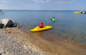 Kayaking, lake, Minnesota, boat