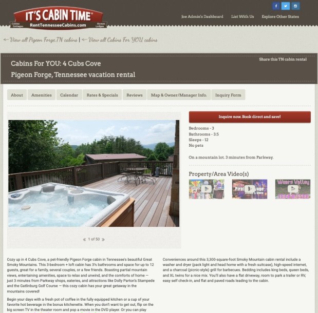 Streamline VRS Partnership: Hands-Free Listings Now Available Across It’s Cabin Time®&nbsp;Websites