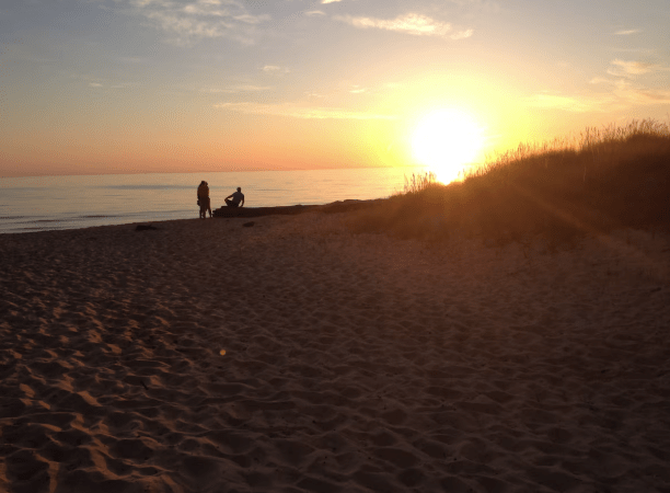 Lake Michigan Views Start on the Deck at Keaton Corner Cottage. A RentMichiganCabins.com Listing Partner Since&nbsp;2018!